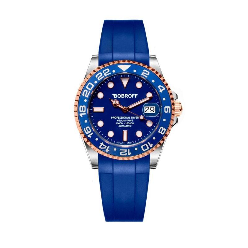 Unisex Bobroff BF0006 Armbåndsur - Blå - Godt Tilbud!