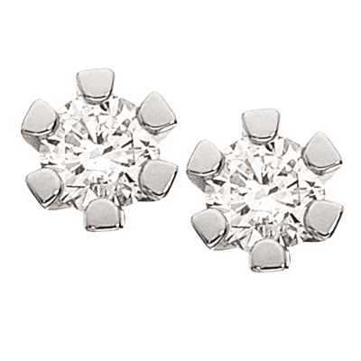Scrouples Vida Øreringe i Hvidguld med Diamanter 0,15ct