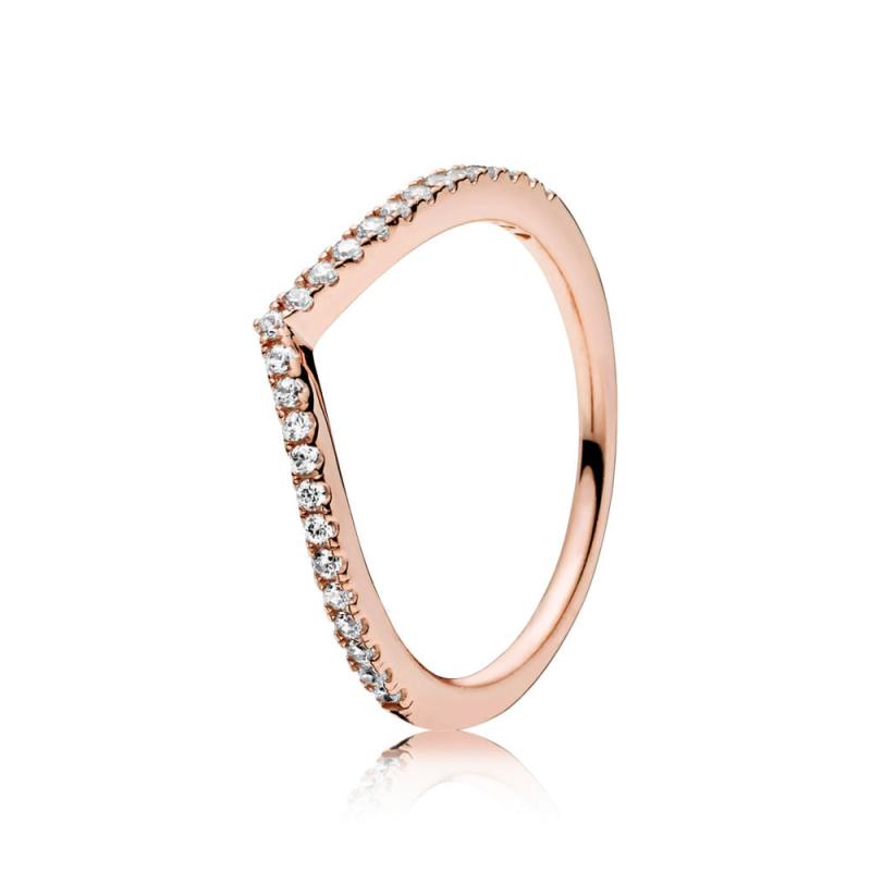 Pandora Rose Ring Med Hvide Sten 186316cz - Pandora Fingerringe  - 1233690164540