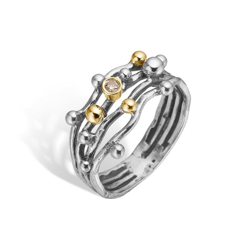 Urban Harlem Buds 4 Polished Ring - Unik Smykkeoplevelse