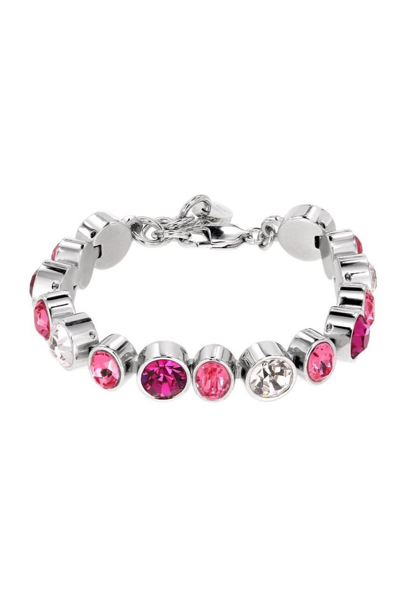Silver Dyrbergkern Elaine Bracelet, Color: , Pink, Onesize, Women - Dyrberg Kern Armbånd  - 5703885207247