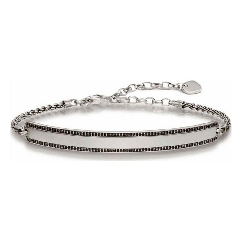 Unisex Armbånd Thomas Sabo Lba0009 643 11 ølvfarvet Sort 19 15 18 15 18 - Armbånd  - 4051245197471