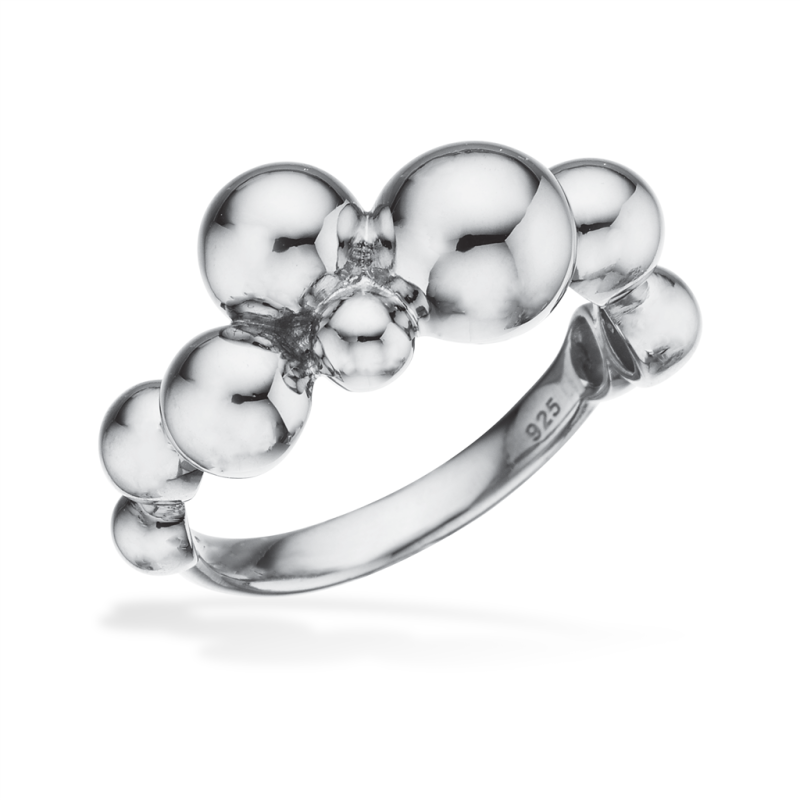 Scrouples Sølv Ring med Kugler – Klassisk Dansk Design