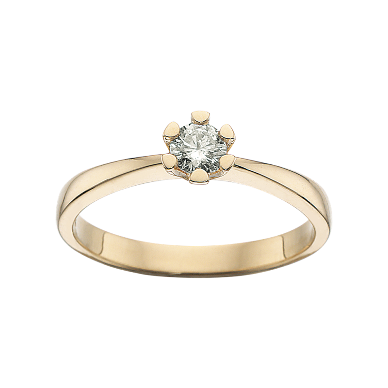 Scrouples Ring Vida Guld Ring Med Diamant 0,20ct 7813,20 - Scrouples Fingerringe  - 1233690172255