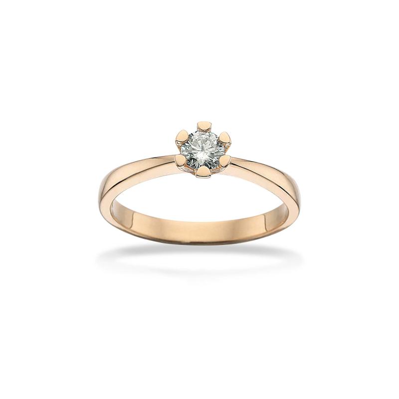 Scrouples Ring Vida Guld Ring Med Diamant 0,25ct 7813,25 - Scrouples Fingerringe  - 1233690220673