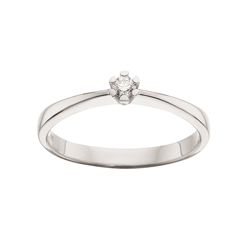 Scrouples Ring Vida Hvidguld Ring Med Diamant 0,05ct 7814,05 - Scrouples Fingerringe  - 1233690172750