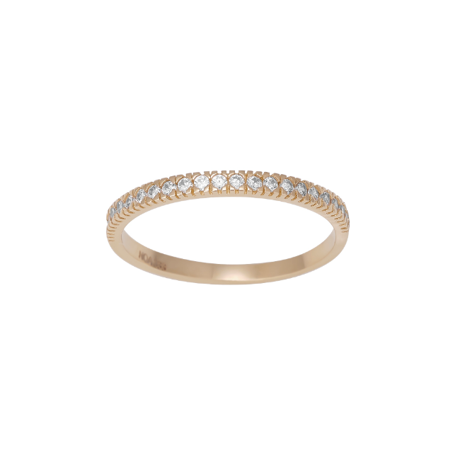 Nordahl 8 Karat Guld Alliance Ring Med Sten 108303203 - Nordahl Fingerringe
