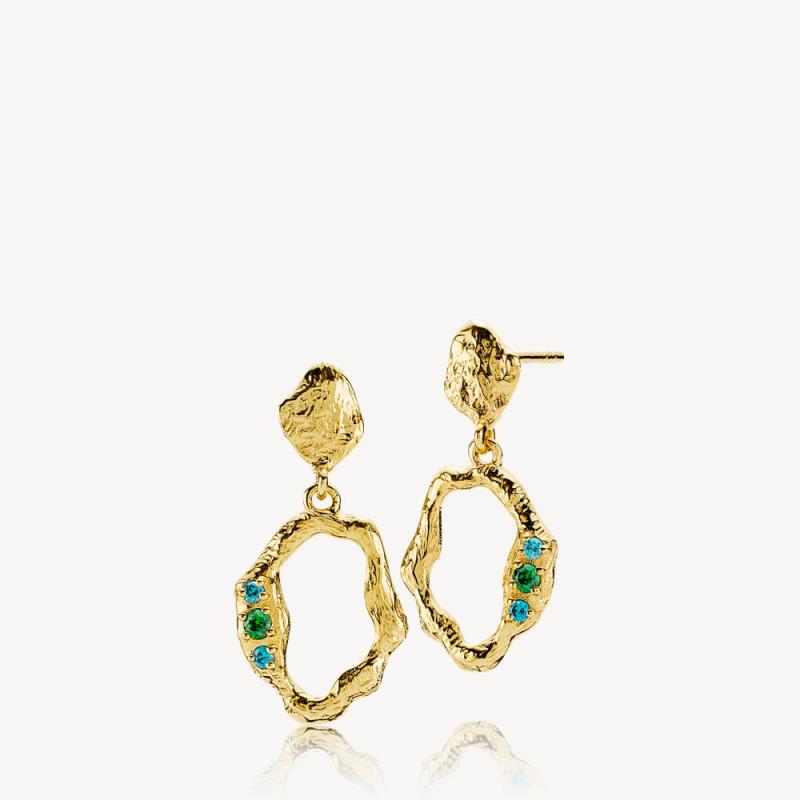 Guld Ocean Forgyldt - Izabel Camille Øreringe  - 5710143078792