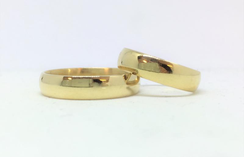 Lind Vielsesringe 14 kt - Blankpolerede 5 mm Ringe
