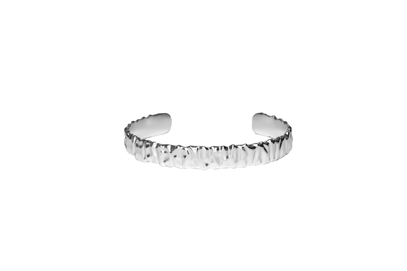 Sølv Crunchy Cuff Bracelet Silver - Ix Studios Armbånd  - 5714534005831