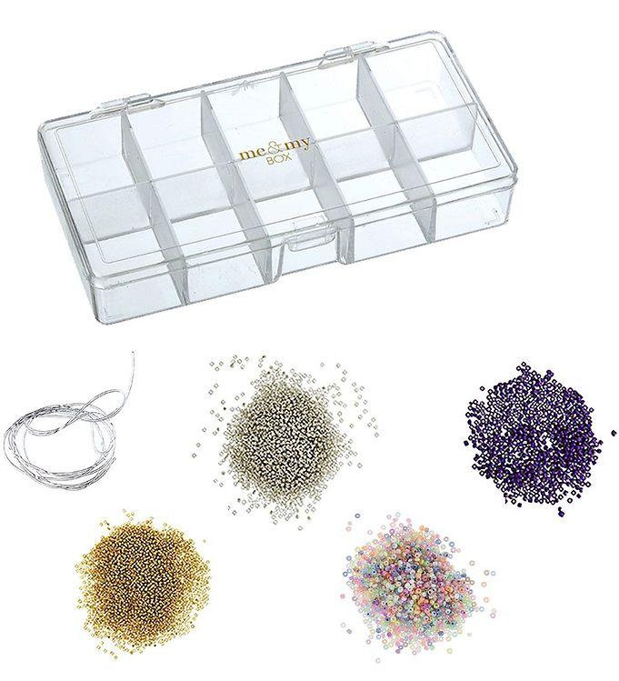 Multifarvet Smykkesæt med Glasperler - Me&my Box