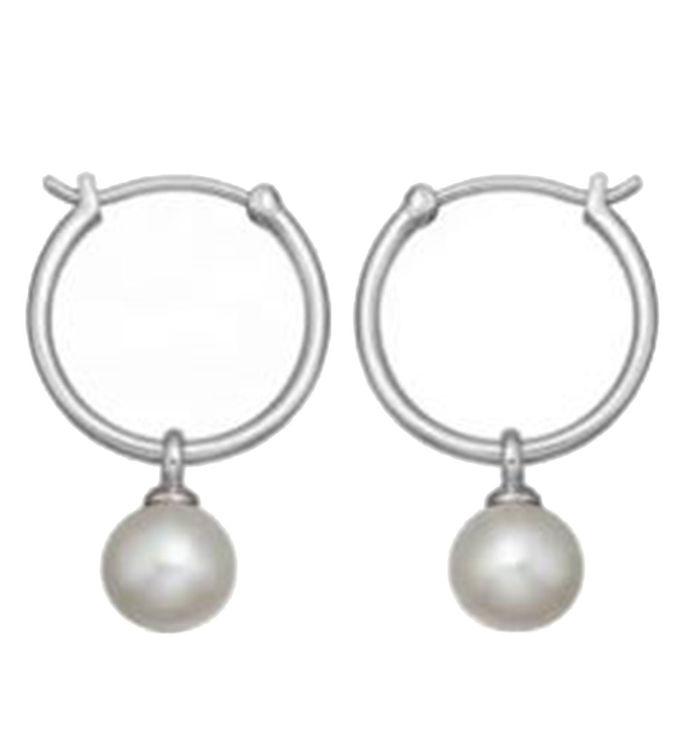 Metallic Millavanilla Perle Hoops ølv - Millavanilla Øreringe  - 5745000110247