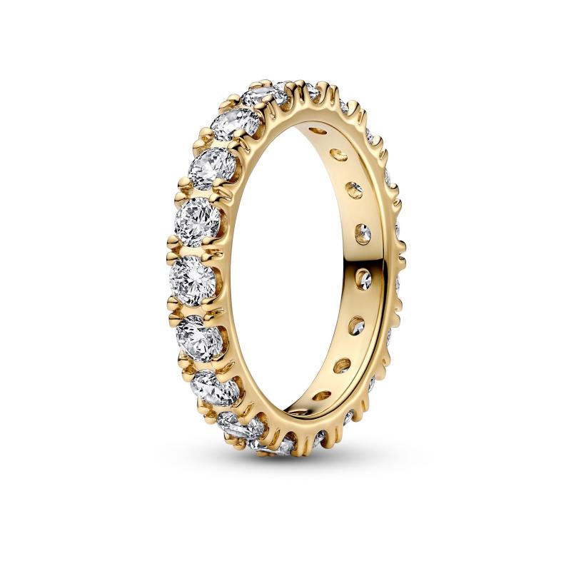 Pandora Funklende Række Ring Med Sten 160050c01 - Pandora Fingerringe  - 1233690186795