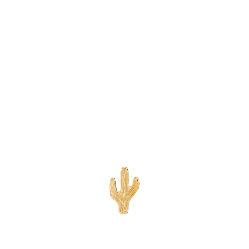 Forgyldte Petite Cactus Ørestikker – Elegante og Unikke