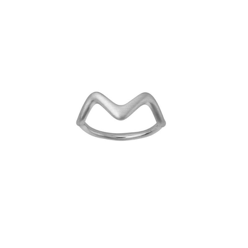 Bybiehl Ring Wave Ring Lille ølv 5 3703 - Bybiehl Fingerringe