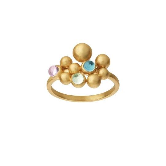 Bybiehl Ring Pebbles Colors Ring Forgyldt ølv 5 3801m - Bybiehl Fingerringe  - 1233690151984