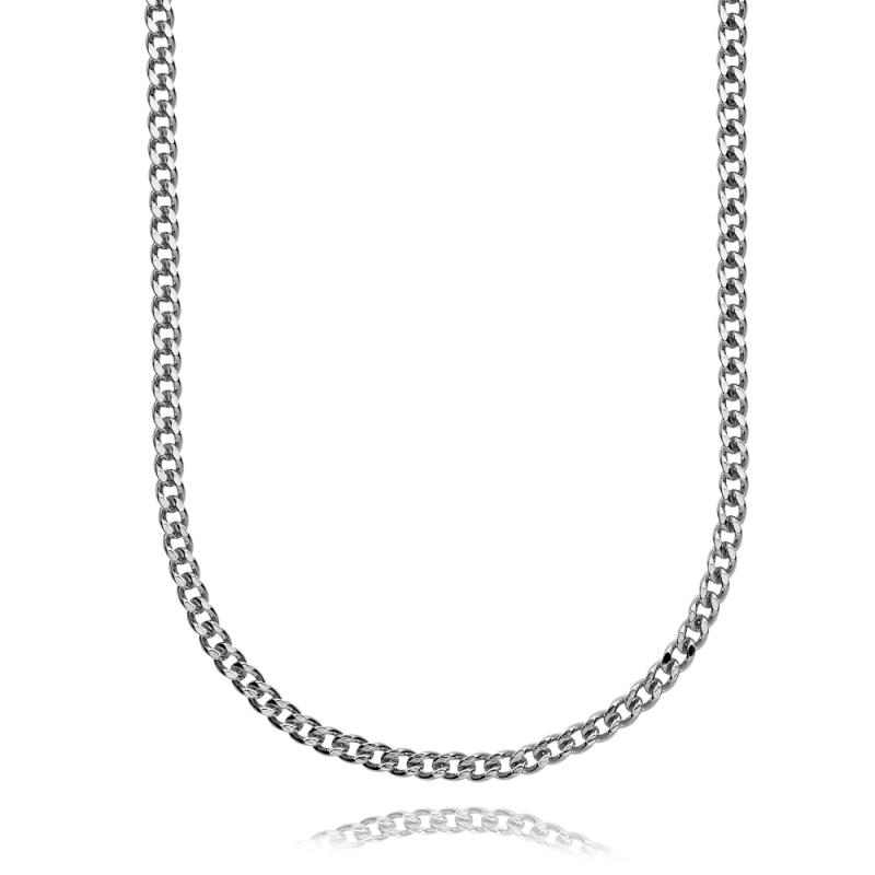 Sølv Becca Necklace Shiny Silver 40 45 - Sistie Halskæder