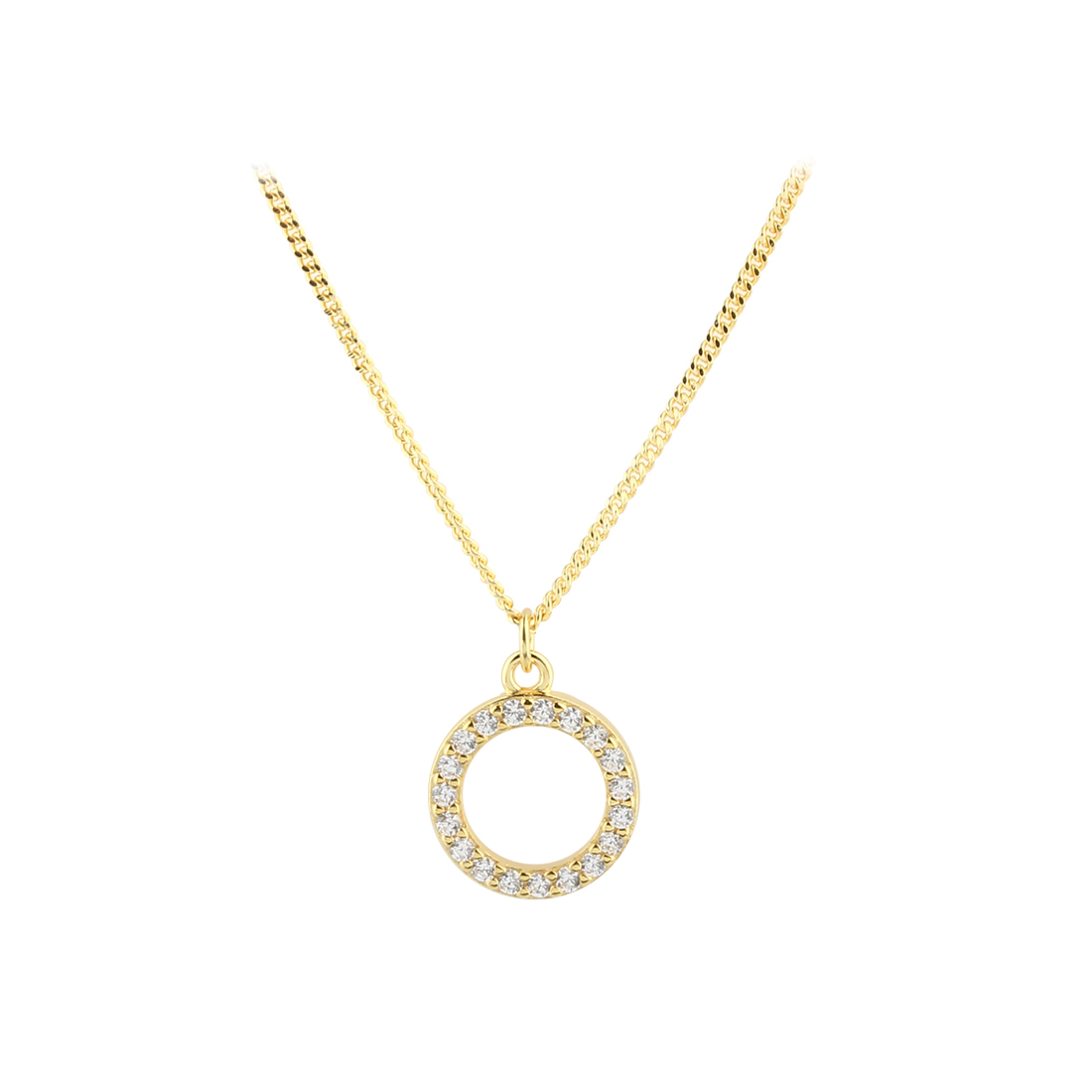 Halskæde Darling Circle - Aqua Dulce Halskæder  - 5740013860790