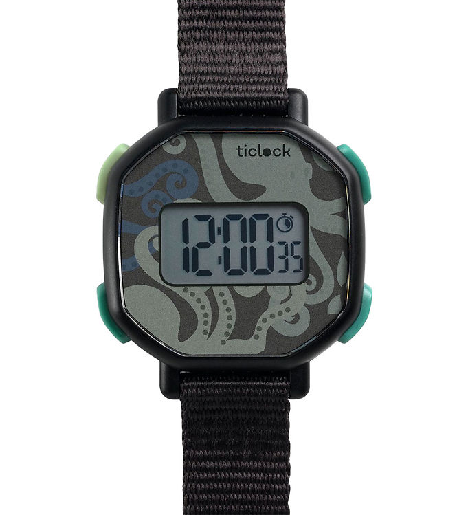 Sort Djeco Armbåndsur Black Octopus - Djeco Armbånd  - 3070900004542