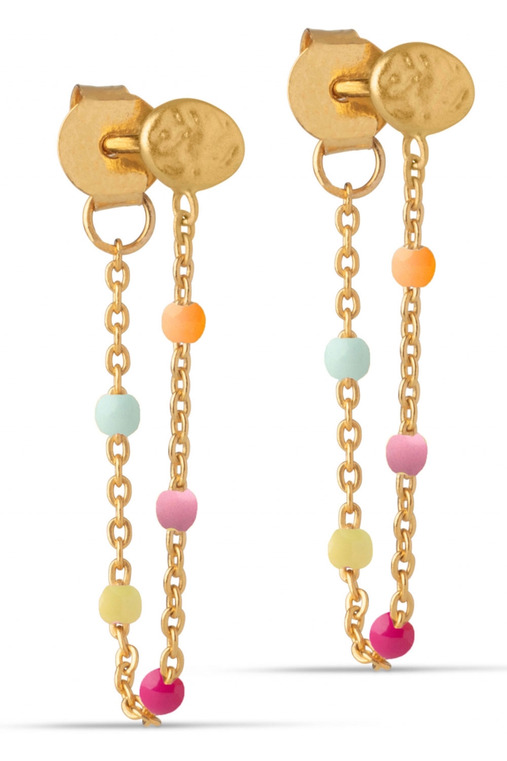 Multifarvet Enamel Lola Earring Rainbow - Enamel Øreringe