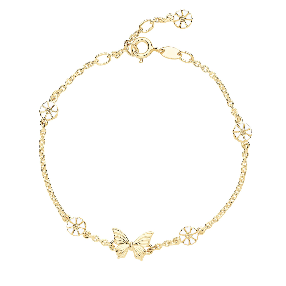 Lund Copenhagen Sommerfugl Marguerit Armbånd 9015101 - Lund Armbånd