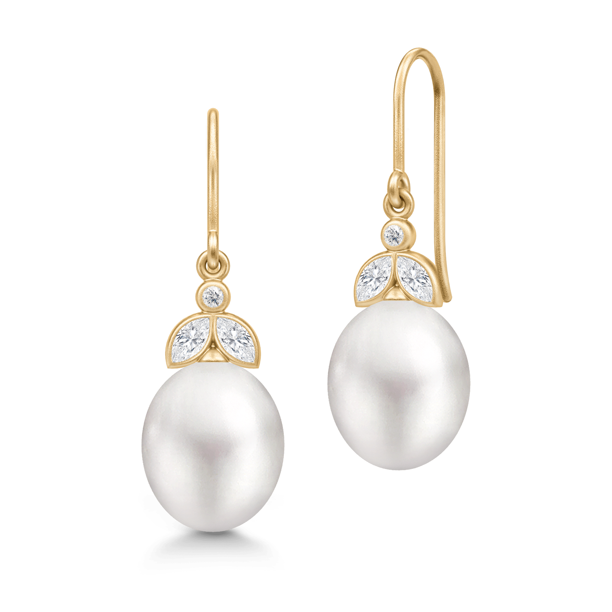 Hvid Tasha Earrings White Pearl - Julie Sandlau Øreringe  - 5704465146550