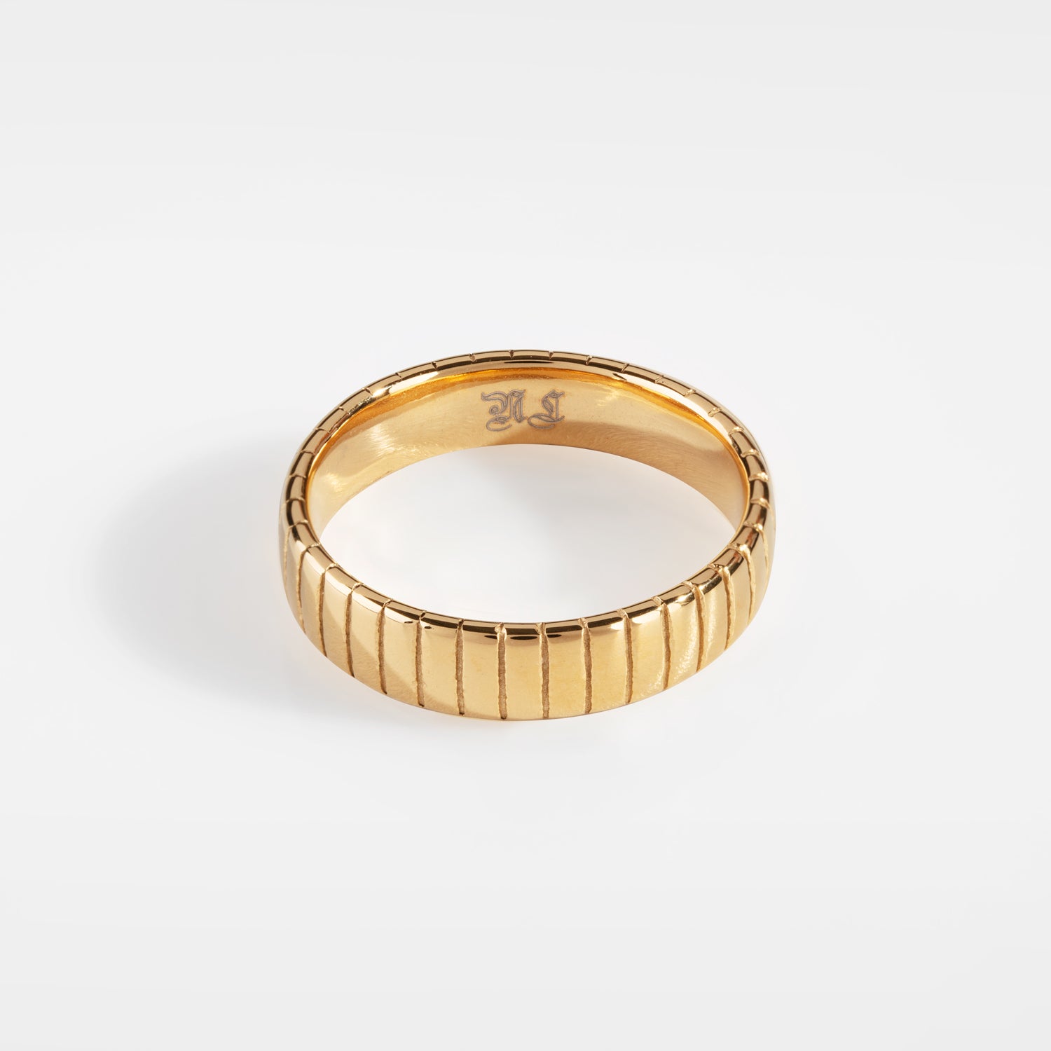 Guldtonet Siempre Cut Band Ring Str Herre Northern Legacy - Northernlegacy Fingerringe  - 5740028205203