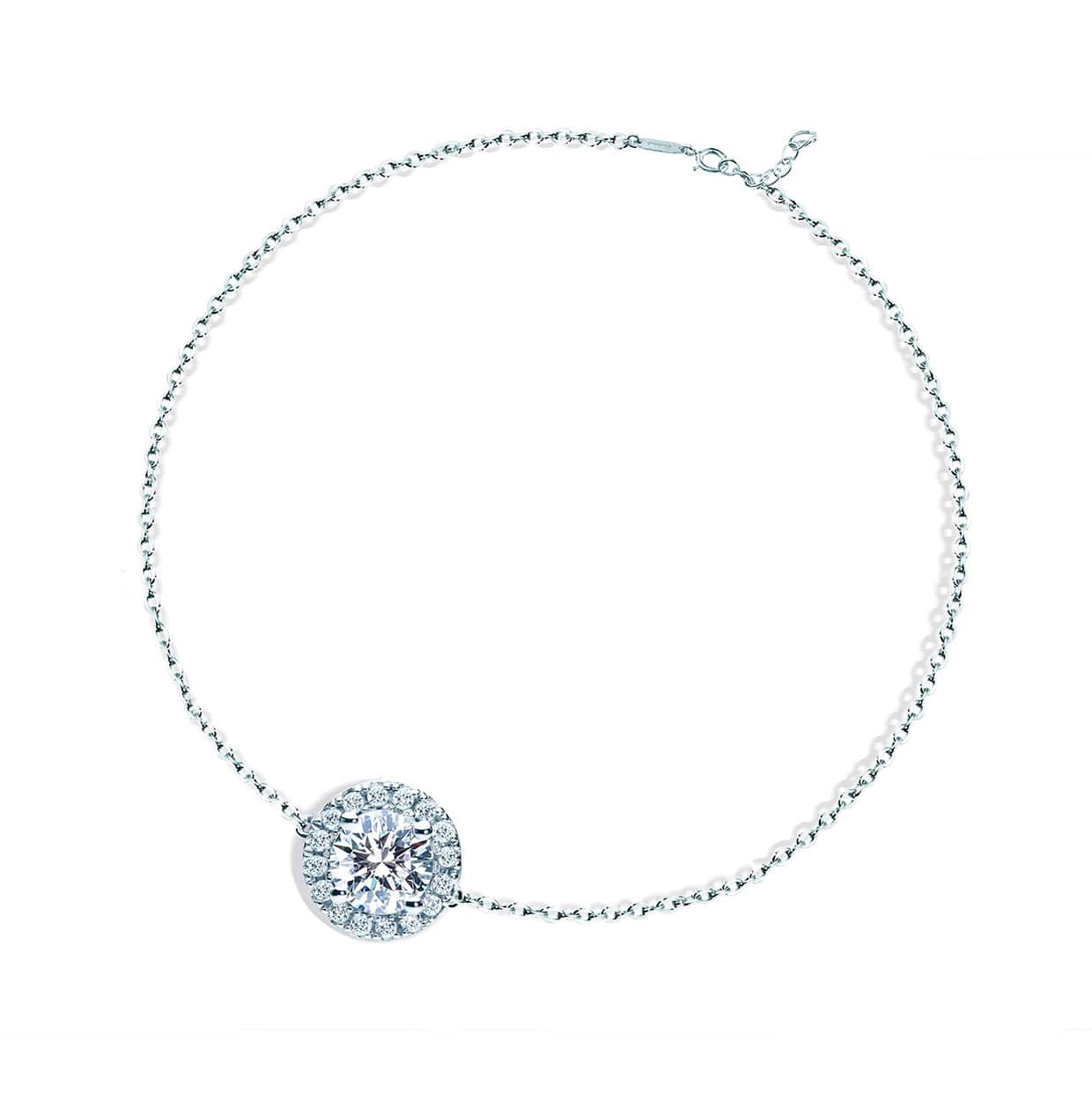 Oxford Round Cut Halo Armbånd - Abelstedt Armbånd